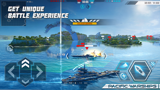 Pacific Warships: Naval PvP MOD APK (Premium/Unlocked) screenshots 1