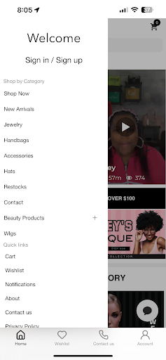 Sherry Honeys Boutique Screen 2