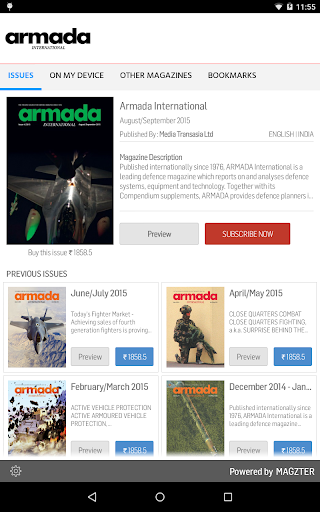Android application Armada International screenshort