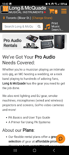 Long and McQuade Shop Online