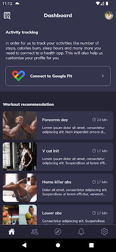 Android application Hiits and curves screenshort