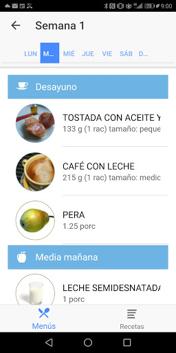 Nutrición55+ Screen 2