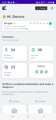 Android application Virtual Clinic MED screenshort