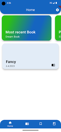 Android application Reading Diary screenshort