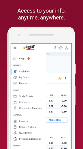 Android application CenDak Cooperative screenshort