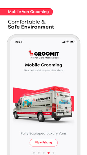 Android application GROOMIT - Pet Care Marketplace screenshort