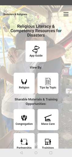 Android application Disasters & Religions screenshort