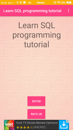 Android application Learn SQL programming tutorial screenshort