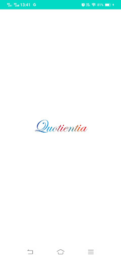 Android application Quotientia screenshort