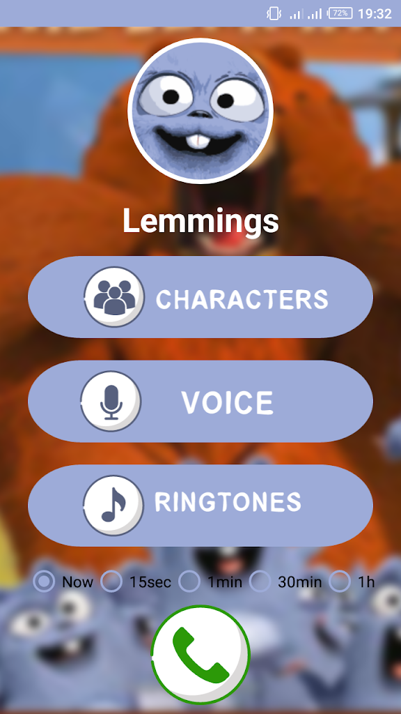 Grizzy Lemmings Fake Call para Android - Download