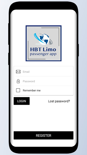 Android application HBT Limo Passenger screenshort