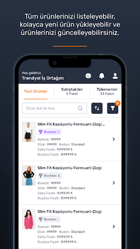 Screenshot of Trendyol Satıcı Paneli