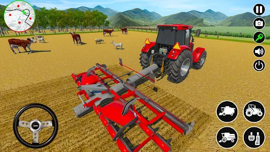 Farm Sim Tractor Trailer Games