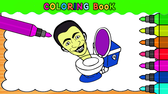 Coloring Book Skibido toilet