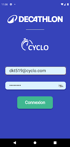 Android application Cyclo screenshort