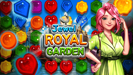 Jewel Royal Garden: Match 3 gem blast puzzle 1.4.0 screenshots 1