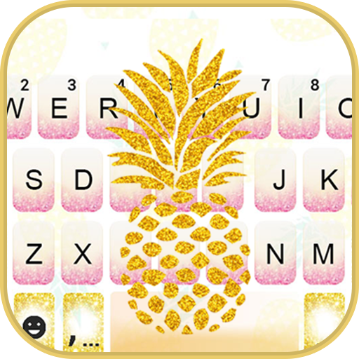 Golden Pineapple Keyboard Them logo