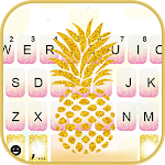 Cover Image of 下载 Golden Pineapple Keyboard Them  APK