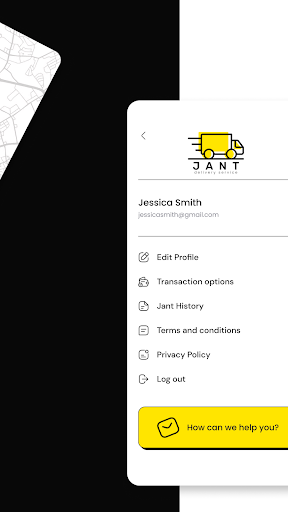 Jant Delivery App Screen 2