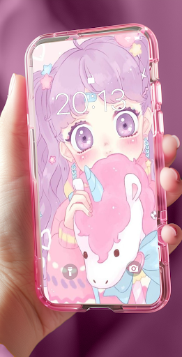 Kawaii Unicorn Wallpaper Screen 2