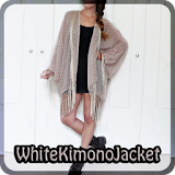 White Kimono Jacket icon