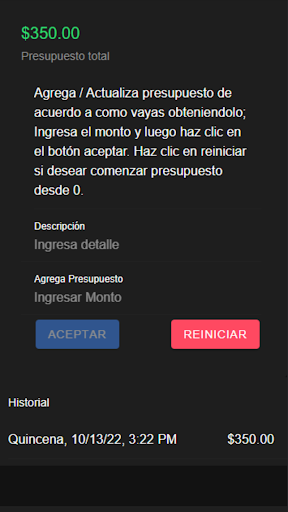 admin gastos Screen 2