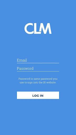 Android application CLM Events screenshort