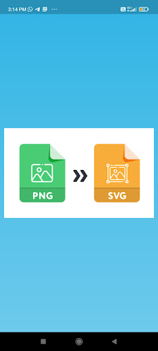 Android application Png to svg screenshort