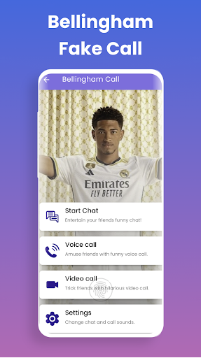 Android application Bellingham Fake Video Call screenshort