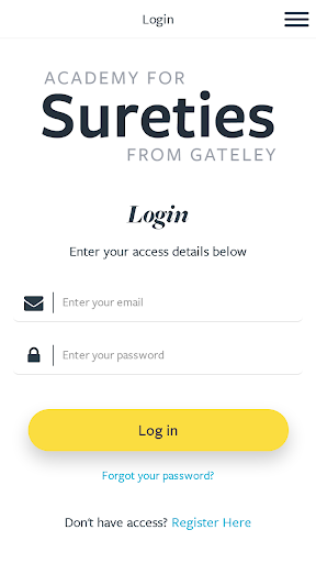 Android application Academy for Sureties screenshort