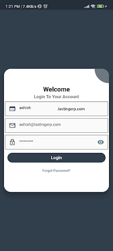 Android application LERP SALES APP screenshort