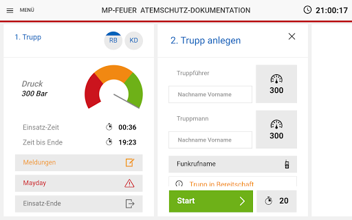 Android application MP-FEUER ASD screenshort