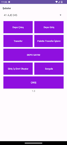 AMC Müh. Depo Uygulaması Screen 2
