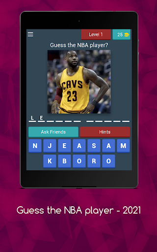 Guess the NBA player quiz 2021