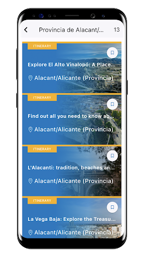 Itinerarios CV Screen 2