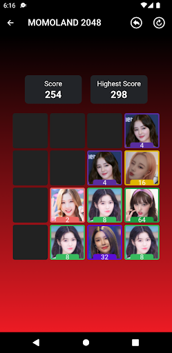 MOMOLAND 2048 Game Screen 3