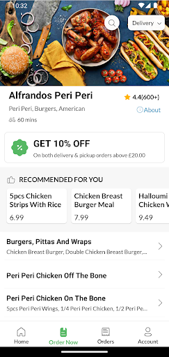 Alfrandos Peri Peri Screen 3