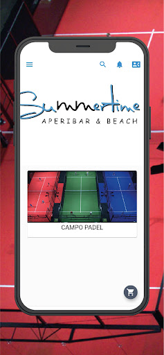 Android application Gliù padel summertime ausonia screenshort