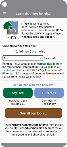 i-Tree Screen 2