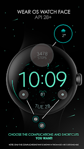 Battery v6 minimal watch face