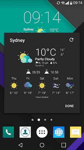Android application Soda Chronus Weather Icons screenshort