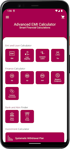 Advanced EMI Calculator Screen 3
