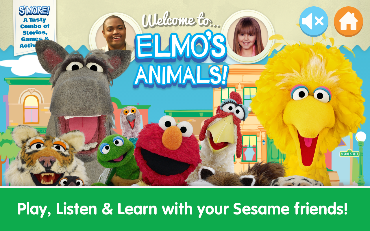 Android application Elmo's Animals screenshort