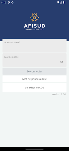 Android application MyAfisud screenshort