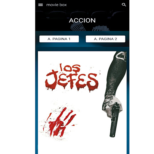 Android application movieboxmx screenshort