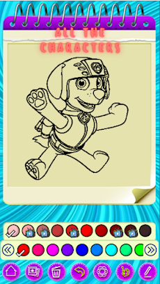 Puppy Patrol Coloring Game Paint Cartoon Colorsのおすすめ画像4