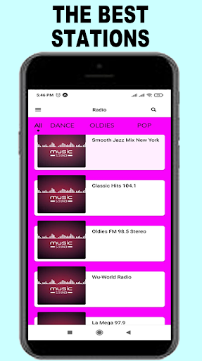 Android application Classic Hits. screenshort