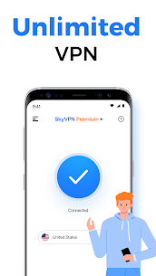 SkyVPN Premium MOD APK (VIP, Unlocked) 4