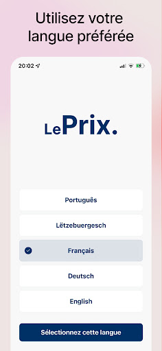Le Prix. Screen 2