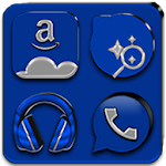 Cover Image of Tải xuống Blue Icon Pack 8.1 APK
